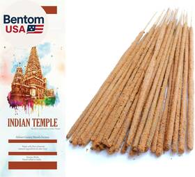 Temple-100-uk Llc Indian Temple Incense Sticks - Artisan Masala Handrolled Long Burning