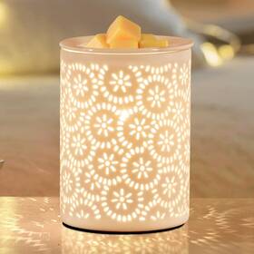 Jj-fl05 Lnjpan Floral Wax Melts Warmer Ceramic For Scented Waxes Fragrance Oil