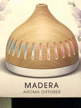 5539507 Lomi Aroma Diffuser Madera Led Multicolor Lights Usb Powered Lavender Oil New In Box