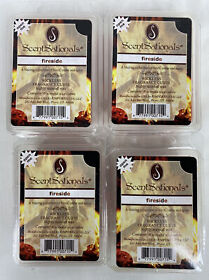Lot Of 3 Scent Sationals Scented Wax Wickless Fragrance Cubes Fireside New