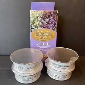 Lot Of 4 Yankee Candle Fragrance Fan Refill Scents Lilac Blossoms Floral
