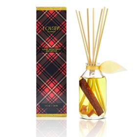 Lovspa 688039942654 Holiday Spiced Cinnamon And Orange Scented Sticks Reed Diffuser With Mandarin O