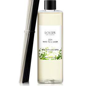 Lov-ref-8oz-zen Lovspa Zen White Tea And Ginger Diffuser Oil Essential Oils For Refil