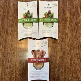 Luminara 812078024952 Fragrance Pod Spiced Cinnamon White Pine Balsam Lot Of 3 Packages New