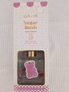 Lydi Oli 400281702288 Gummy Bear Highly Fragranced Reed Diffuser Set 3.4fl Oz Sweet Candy