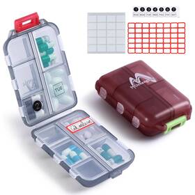 Mc029 M Muchengbao Travel Pill Organizer Pocket Pharmacy With 3 Types Of Label