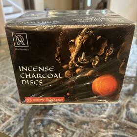 M. Rosenfeld 720955202633 Charcoal Discs To Burn Incense - 200 Pcs For Burning 33 Mm
