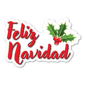 Magnet America 618149055395 Feliz Navidad Is 3.25 Inch X 5.06 Made For Vehicles And Refrigerators