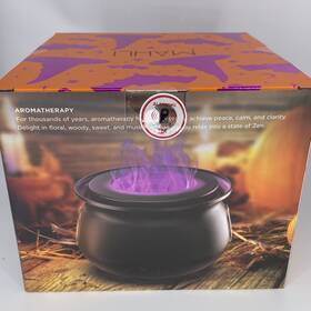Mahli 680079023133 New Flaming Cauldron Aroma Diffuser Ultrasonic Halloween Tiktok Purple