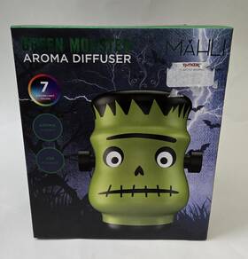 Mahli 680079023225 Frankenstein Green Monster Aroma Oil Diffuser Cycling Lights Halloween Euc