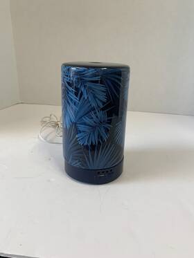 Mdb-078 Mahli Essential Oil Diffuser Blue With Tropical Leaves Mdb-078 Mahli Essential Oil Diffuser Blue With Tropical Leaves