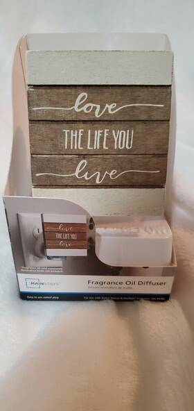 02701860013 Mainstays Fragrance Oil Diffuser Love The Life You Live Nib