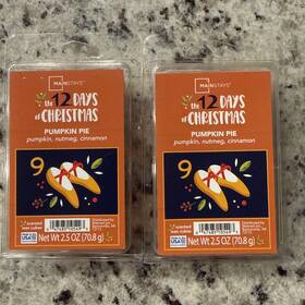 Mainstays 047485105493 Mainstay Wax Melts 12 Days Of Christmas Pumpkin Spice Lot If 2