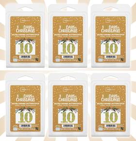 Mainstays 047485216595 6 Salted Caramel Butterscotch Highly Fragranced Scented Wax Cube Melts