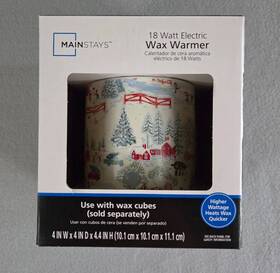 Mainstays 049696127981 18 Watt Electric Wax Warmer Christmas Village Theme 2024 New