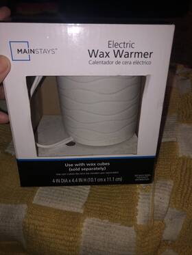 Mainstays 721366010402 Electric Wax Warmer White Decorative With Wave Designs