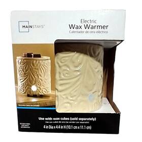Mainstays 721366010419 Wax Warmer Electric New In Box Beige Use With Fragrance Cubes No