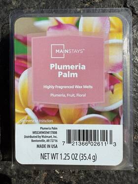 Mainstays 721366026113 Lot Of 2 Plumeria Palm Scented Wax Cube Melts 6 Cubes Each 12 Total