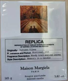Maison Margiela 614273922630 Replica Autumn Vibes Scented Candle 5.82 Oz / 165 G New Sealed