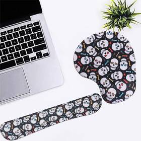 Mg-hd-mp-087 Megrez Ergonomic Mouse Pad Set With Wrist Support Memory Foam Keyboard