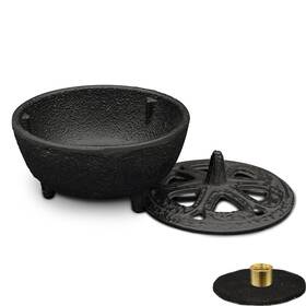 Menduner 718255961808 Incense Burner Holder Cast Iron With Stick
