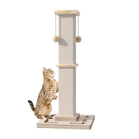 Meowhomm Amz B11 Large Cat Scratching Post 32 Inch Tall Heavy Duty With Track