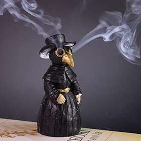 Meyerascal 628094575206 Plague Doctor Incense Burner Cone Eyes Will Smoke Orna