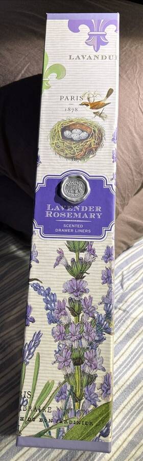 Michel Design Works 608666686080 Lavender Rosemary Scented 5 Drawer Liners 17 X 23