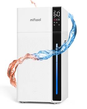 Mifasol Jy-mfs-j18w-wh-1-us Humidifier Large Room 5.3gal/20l Warm And Cool Mist Humidifiers For Ho