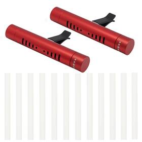 Caed01 Milake 2 Pack Car Essential Oil Diffuser Vent Clip Aluminum Pcs Red-2