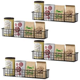 D001-a Milijia 4pcs Magnetic Storage Baskets For Refrigerator Strongly Magnet Spice Rack F