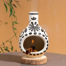 Mougigi 730198235112 Handcrafted Palo Santo Holder Ceramic Incense Burner Compact Size Fo