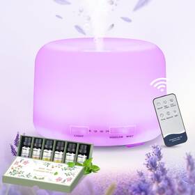 Yx-168 Mubarek Diffusers For Essential Oils Large Room 500ml 6 Oil Set Bluetooth Speaker Remote
