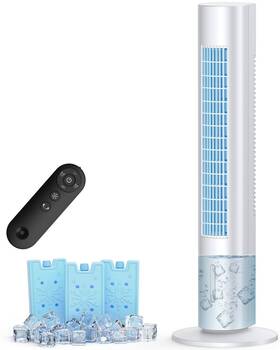 Ts03y Myicy Evaporative Air Cooler 35 Inch Windowless Conditioner Portable With 3 Speeds 2