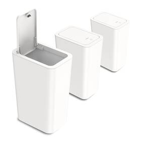 Ep001 N. Netdot 3 Pack 10l / 2.6 Gallon Small Trash Can With Lid Bathroom Garbage