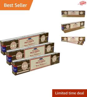 15gmx3 Nag Champa Incense 716814313044 Long Lasting Palo Santo Sticks - Pack Relax And Heal
