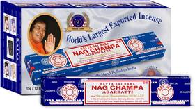 8541863547 Nagchampa Sai Baba Nag Champa Agarbatti Pack Of 12 Incense Sticks Boxes 15gms Each Fine Qu