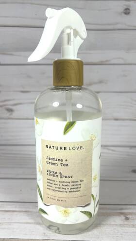 Nature Love 605923627374 Jasmine Green Tea Room And Linen Fabric Spray Calming Soothing 16oz