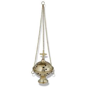 G1717 Needzo Censer Incense Burner With Cross Catholic Decor For Home Or Church 12inch Chain