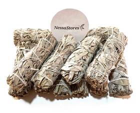 Jc-006 Nessastores #jc-006 Nessastores-california White Sage Smudge Incense 4 Bundle 36 Pcs