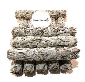 Jc-139 Nessastores #jc-139 3 Pcs California White Sage Extra Large Smudge Sticks 9-inch Hand Tied All