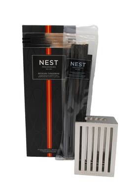Nest 022548429235 Liquidless Diffuser 5 Scent Stick And Metal Vessel Sicilian Tangerine