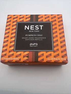 2x0.33oz-2x-10ml Nest 840732129613 New York Pumpkin Chai Smart Home Fragrance Diffuser -2x0.33oz-2x-10ml