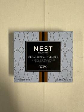 Nest Fragrances 840732129521 New York Cedar Leaf And Lavender Pura Smart Home Diffuser Refill 2 X 0.33 Oz
