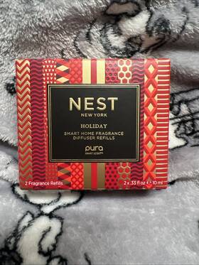 Nest Fragrances 840732129569 New York Holiday Smart Home Fragrance Diffuser Refills - Set Of 2 .33floz