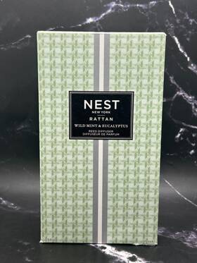 Nest248ecs Nest New York Rattan Reed Diffuser - Wild Mint And Eucalyptus 5.9 Fl Oz Box