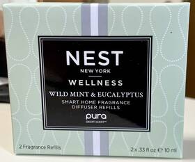 Nest184ecs001 Nest New York Smart Home Fragrance Diffuser Refill Vials Wild Mint And Eucalyptus - Set Of 2