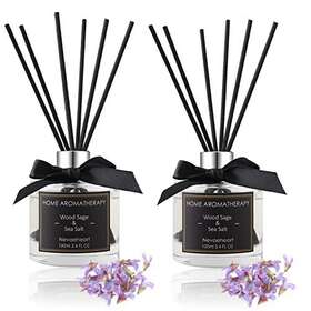 Nevaeheart 798056399765 Premium Reed Diffuser Set Fig And Cedar Scented Sticks For