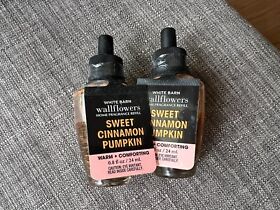 New 2-pack Sweet Cinnamon Pumpkin Wallflower Refill Bulbs Bath And Body Works