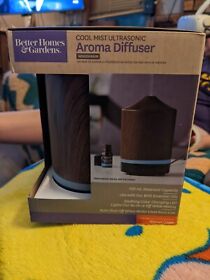 New Better Homes And Gardens 100ml Ulltrasonic Aroma Diffuser Woodgrain K